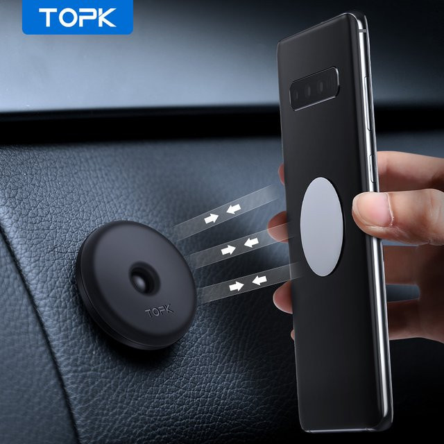 TOPK Magnetischer Autotelefonhalter für das Armaturenbrett in Schwarz - Bild 1