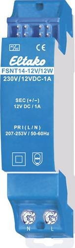 Eltako Schaltnetzteil FSNT14-12V/12W 12V 12W für Hutschienen Montage Blau - Bild 1