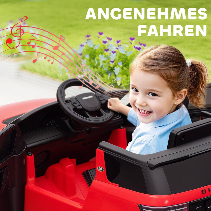 AIYAPLAY Kinder Elektroauto Land Rover Discovery Sport mit Fernbedienung Rot für 3-6 Jahre - Bild 5