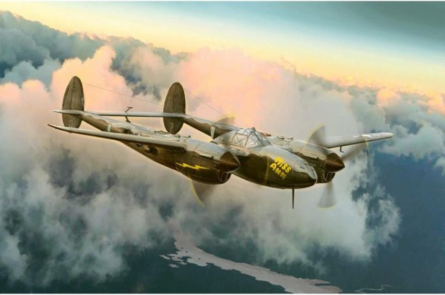 Italeri US P-38J Lightning, Modell, 1:72 - Bild 1