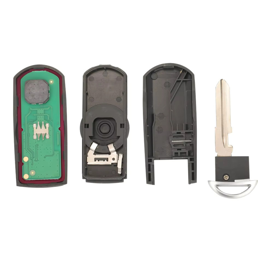 Jingyuqin Smart Key Fob Auto Fernbedienung 433MHz ID49 für Mazda CX-3 Axela CX-5 Atenza Modell SKE13E-01 SKE13E-02 in Schwarz - Bild 4