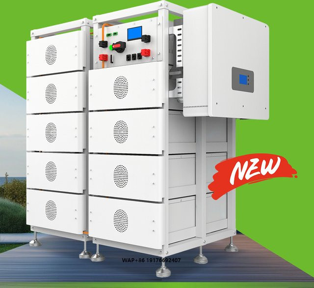 Industrielles Solarsystem mit 50kWh LiFePo4 Lithium-Batterie und Wechselrichter in Schwarz oder Weiß - Bild 1