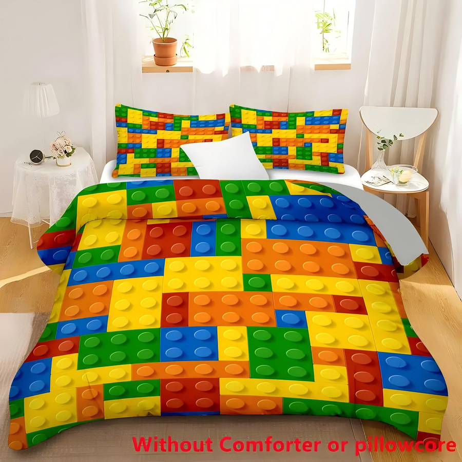 Lodestar Bettwäsche-Set Color Blocking mit 3D-Druck, Bettbezug und Kissenbezug aus Mikrofaser, Mehrfarbig, B/H: 135 x 200 cm - Bild 2