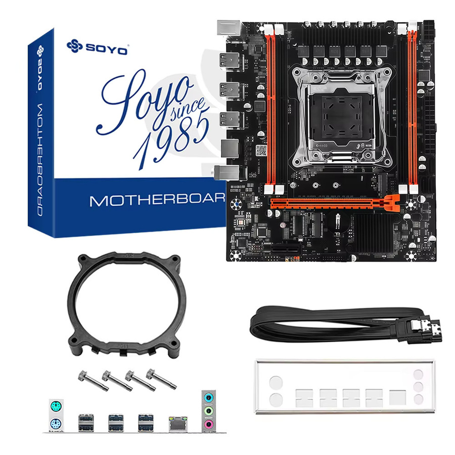 SOYO X99 Gaming-Motherboard-Kit in Schwarz mit Intel E5 2676 V3 CPU und 16GB DDR3 1600MHz Dual-Channel-RAM - Bild 4