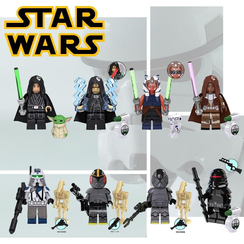NovaGlade Star Wars Luke Skywalker Palpatine Legion Command Bausteine Figur Maske Set - Bild 3