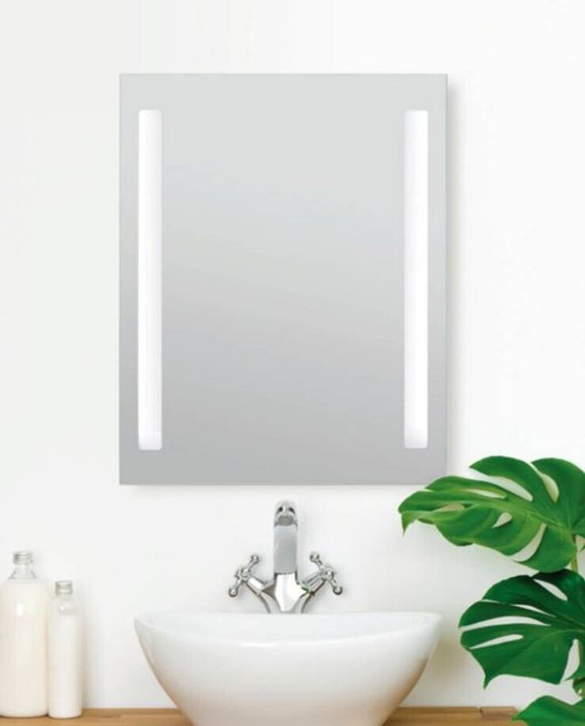 Hölscher Lichtspiegel Betty Wandspiegel mit LED-Beleuchtung, silber, B/H: 61 x 81 cm - Bild 1