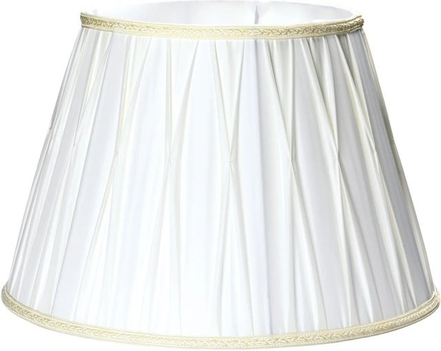 Orion Lightstyle Lampenschirm aus Stoff in Weiß, zylindrisch, Durchmesser: 40,5 cm, Fassung E27 - Bild 1