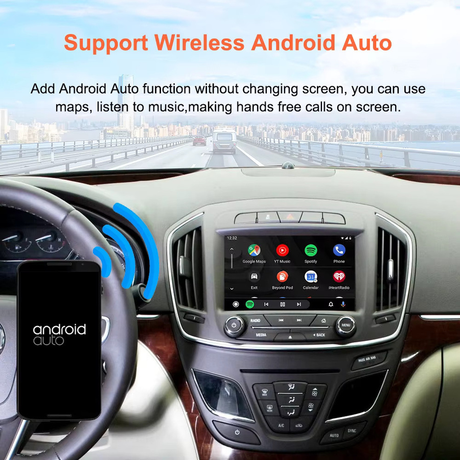 Bonroad Wireless CarPlay und Android Auto Modul mit Mirror Link und Airplay in Schwarz für Buick Regal LaCrosse Envision und Opel Insignia 2013-2017 - Bild 3