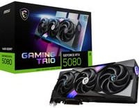 MSI GeForce RTX 5080 GAMING TRIO OC Grafikkarte mit 16GB GDDR7-RAM, PCIe x16, HDMI 2.1 und DisplayPort 2.1, Schwarz - Bild 1
