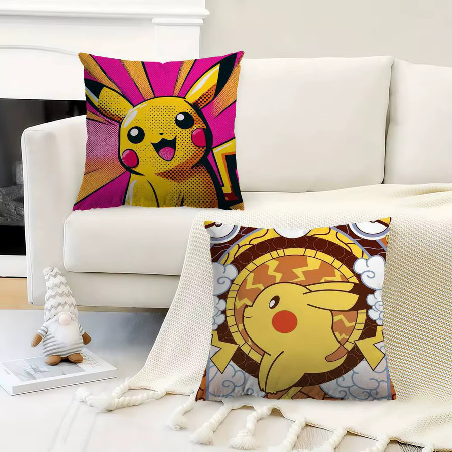 KAYOU Pikachu Kissenbezug quadratisch mehrfarbig B/H: 30 x 30 cm - Bild 3