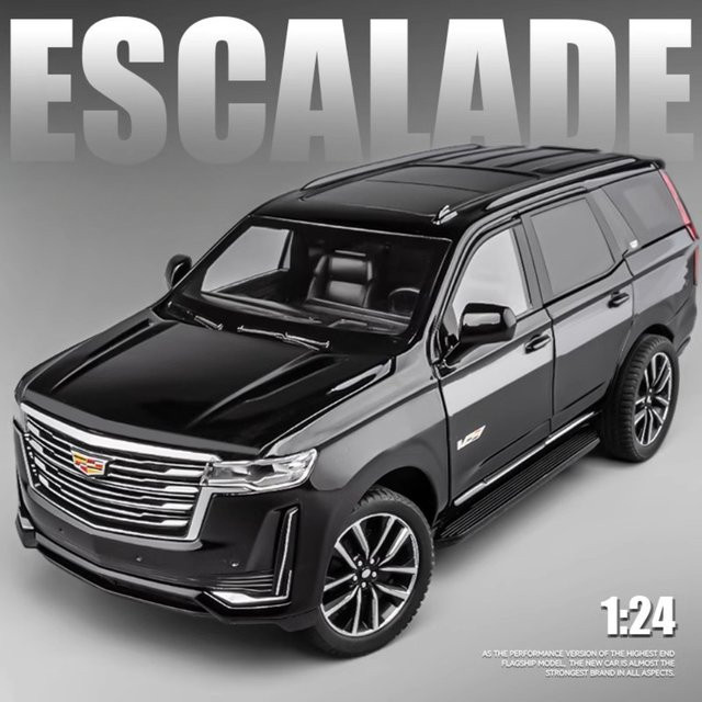 MAKEDA Escalade Automodell, Maßstab 1:24, Metall, Weiß - Bild 1