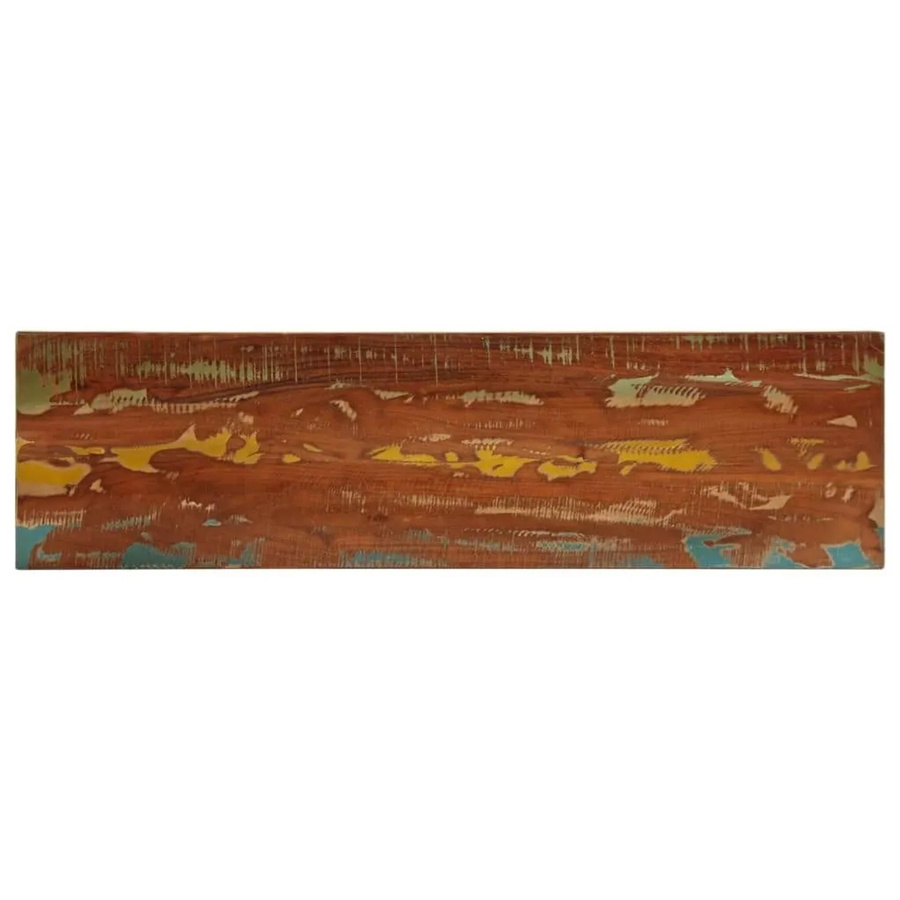 vidaXL Tischplatte aus Massivholz in Altholz-Optik, rechteckig, braun, B/T/H: 110 x 30 x 3,8 cm - Bild 2