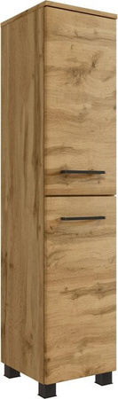 Held Möbel Midischrank Florenz in Wotaneiche, modern mit Türen und Regalböden, B/T/H: 30 x 35 x 130 cm