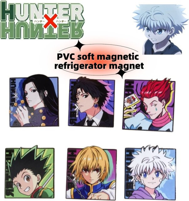 Bandai Hunter x Hunter Kühlschrankmagnet Hisoka und Gon Motiv aus PVC in Multicolour - Bild 1