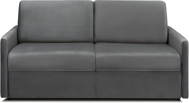 Schlafsofa Calife von Vente-unique in Anthrazitgrau mit Samtbezug, Breite: 170 cm - Bild 1