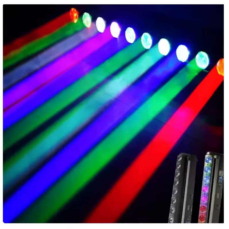 Ybeiyuan LED Spot Bar mit 10 Moving Heads RBGW 4-in-1 Schwarz - Bild 2