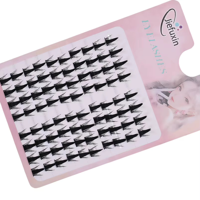 JIEFUXIN DIY-Cluster Wimpernverlängerungen, einzelne Wimpernbündel - Bild 3