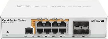 MikroTik Cloud Router Switch CRS112-8P-4S-IN Managed L3 Switch mit 1 GbE Ethernet/LAN - Bild 1