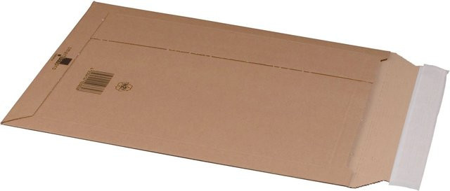 PROREGAL Versandtaschen aus Wellpappe B4+ in Braun mit Selbstklebeverschluss und Aufreißfaden, B/T/H: 39,7 x 28,5 x 5,0 cm - Bild 1