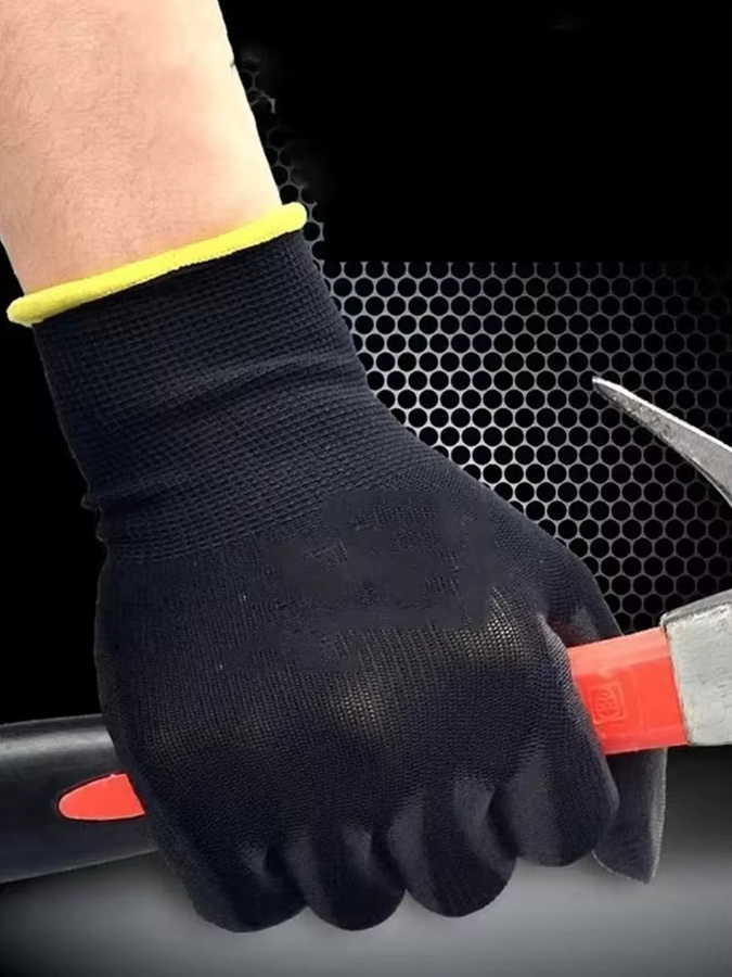 Rutschfeste Nylon-Arbeitshandschuhe mit PU-Beschichtung für Camping und Handwerk - Bild 4
