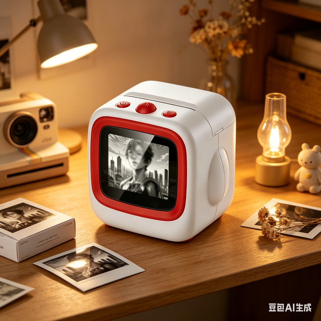 iHseno KI-Thermodrucker mit HD-Bildschirm und intelligenter Bildgenerierung, Weiß - Bild 1