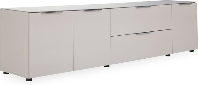 Modernes Lowboard HARPER BELEM in Beige und Weiß mit Soft-Close-Schubladen, B/T/H: 226,0 x 40,0 x 55,0 cm - Bild 1