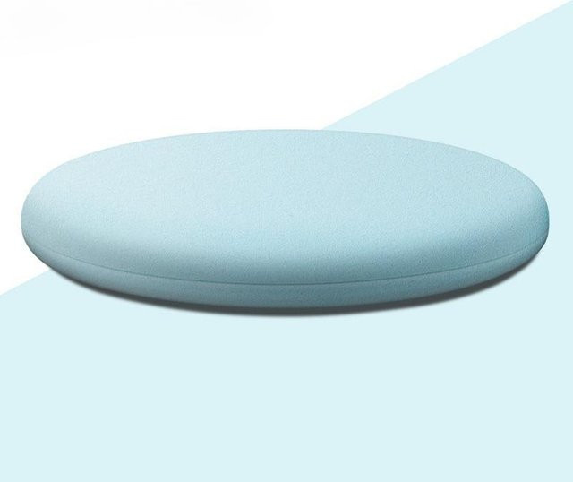 Rundes Tatami-Sitzkissen aus Schaumstoff von chenxiaogang in Hellblau, Durchmesser: 45 cm, Höhe: 4,5 cm - Bild 1