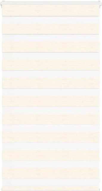 vidaXL Doppelrollo Day & Night in Marmorbeige, Stoffbreite: 65,9 cm, B/H: 70 x 100 cm - Bild 1