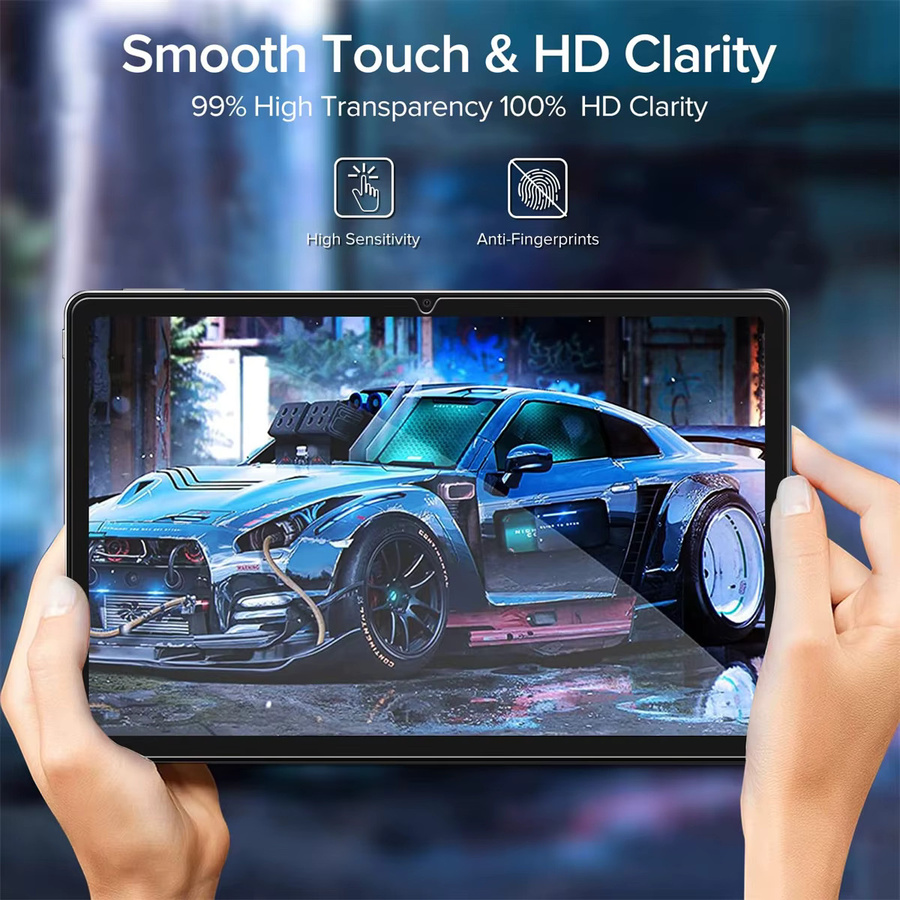 Xiaomi Redmi Pad SE Displayschutzfolie aus gehärtetem Glas mit Rückkamera-Schutz, transparent, 9H Härtegrad - Bild 6