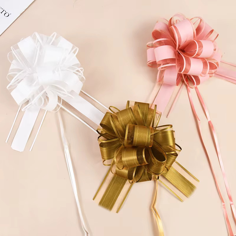 10er Set YONGSNOW Dekoband in Weiß für Hochzeiten, Weihnachten und Valentinstag zur Gestaltung von Geschenkschachteln und Stuhldekorationen - Bild 2