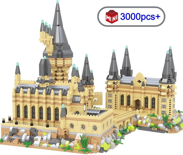 FUNXINEE Magic Castle Modell Micro Bausteine, Stadt DIY Zauberei Schule, Bunt / Mehrfarbig - Bild 1