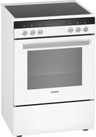 Siemens iQ300 HK9R3A220 Elektroherd mit Glaskeramikfeld in Weiß, 60 cm breit, 66 l Backofenvolumen, Energieeffizienzklasse A - Bild 1