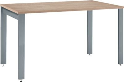 Schäfer Shop Select Schreibtisch LOGIN 4-Fuß in Eiche und Basaltgrau, B: 120 cm, T: 80 cm, H: 74 cm - Bild 1