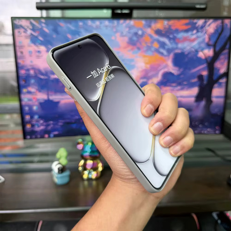 Magnetisches und rutschfestes Schutzgehäuse für OnePlus 15R, Ace 6 und Ace 6T in Grau, stoßfestes und ultradünnes mattiertes Ladegehäuse mit Stoßfänger - Bild 3