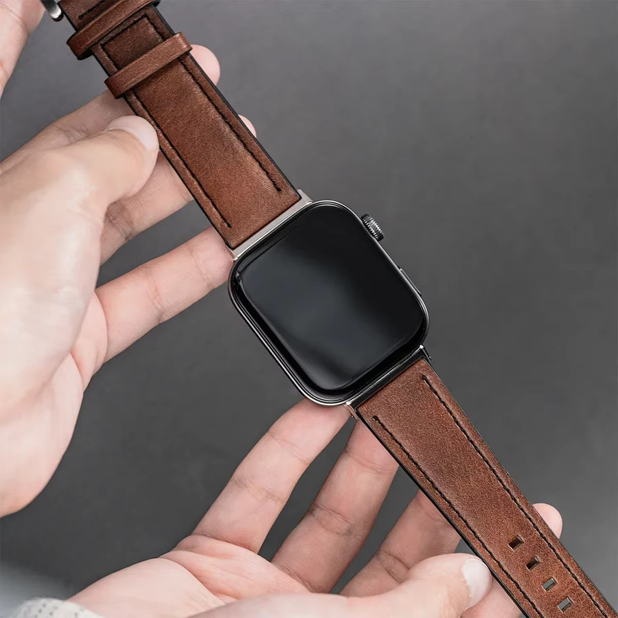 CAOWTAN Uhrenarmband Leder, Unisex - Bild 2