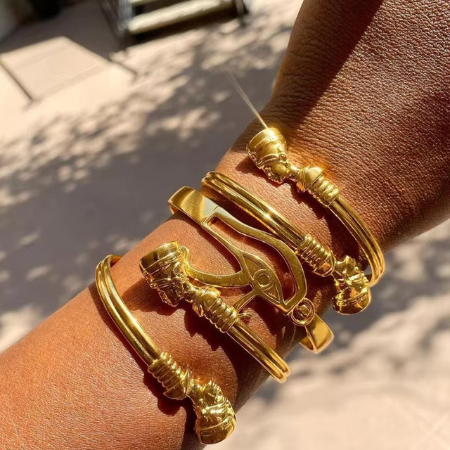 BAUTOBVC Armreifen, Goldfarbe, Unisex - Bild 1