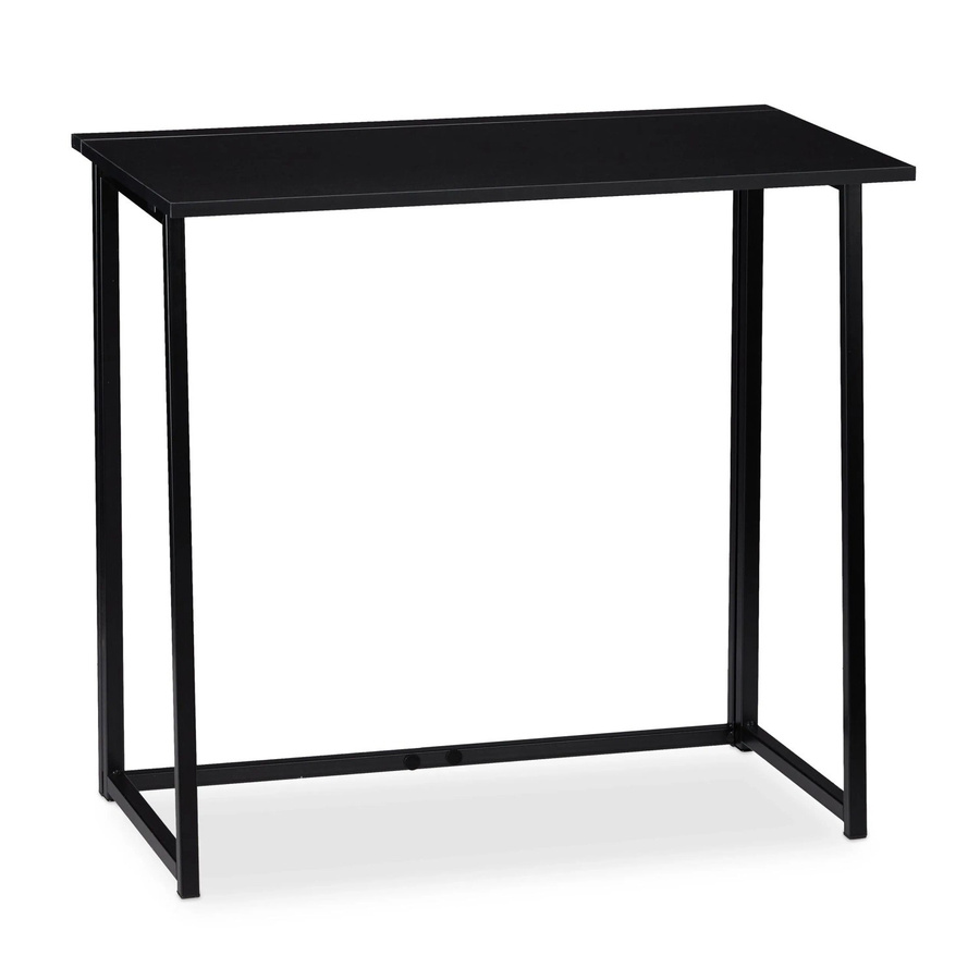 Relaxdays Klapptisch Computerschreibtisch aus PB und Eisen in Schwarz, B: 80 cm, T: 45 cm, H: 74,5 cm - Bild 2