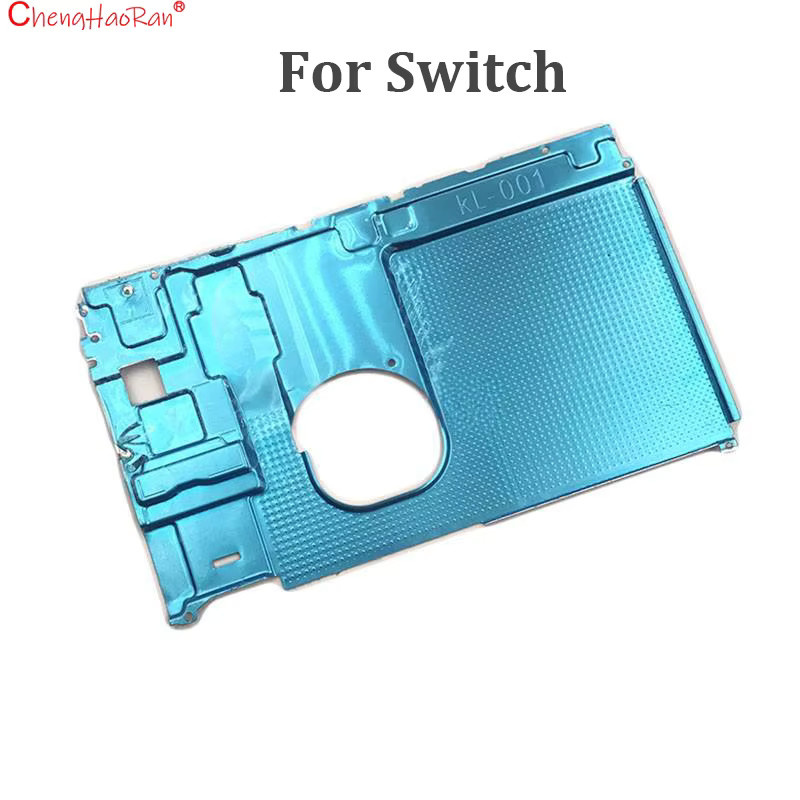 Nintendo Switch NS Lite und OLED Ersatzteil Set aus Aluminium: Internes Hitzeschild und mittlerer Rahmen in Blau - Bild 4