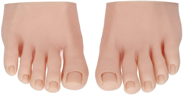 KaiSai Nail Art Trainings-Display Silikonfußmodell, beige, 1 Paar - Bild 1