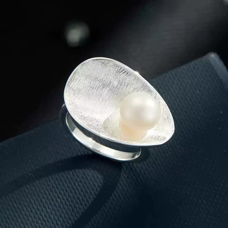 XIYANIKE Ringe, Perle, Silber, Damen - Bild 3