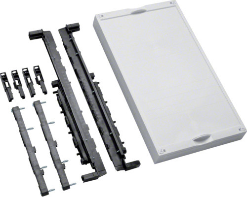 Hager Baustein universN UE31E0A für SaS-System, 4-polig, waagerecht, Weiß, B: 45,0 cm, H: 25,0 cm - Bild 1