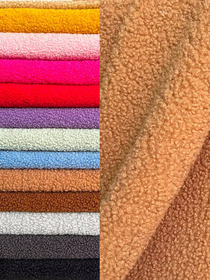 Findohope Polarfleece-Stoff aus Plüsch in Braun, B: 160 cm, Breite: 100 cm - Bild 2