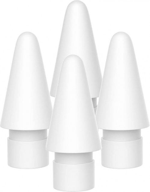 Ersatzspitzen kompatibel mit Apple Pencil 1. und 2. Generation, Weiß, 4er-Pack - Bild 1