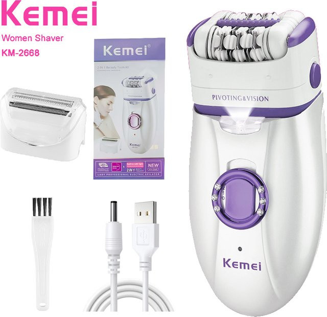 Kemei KM-2668 2-in-1 Damenrasierer, Körperrasierer für Damen - Bild 1