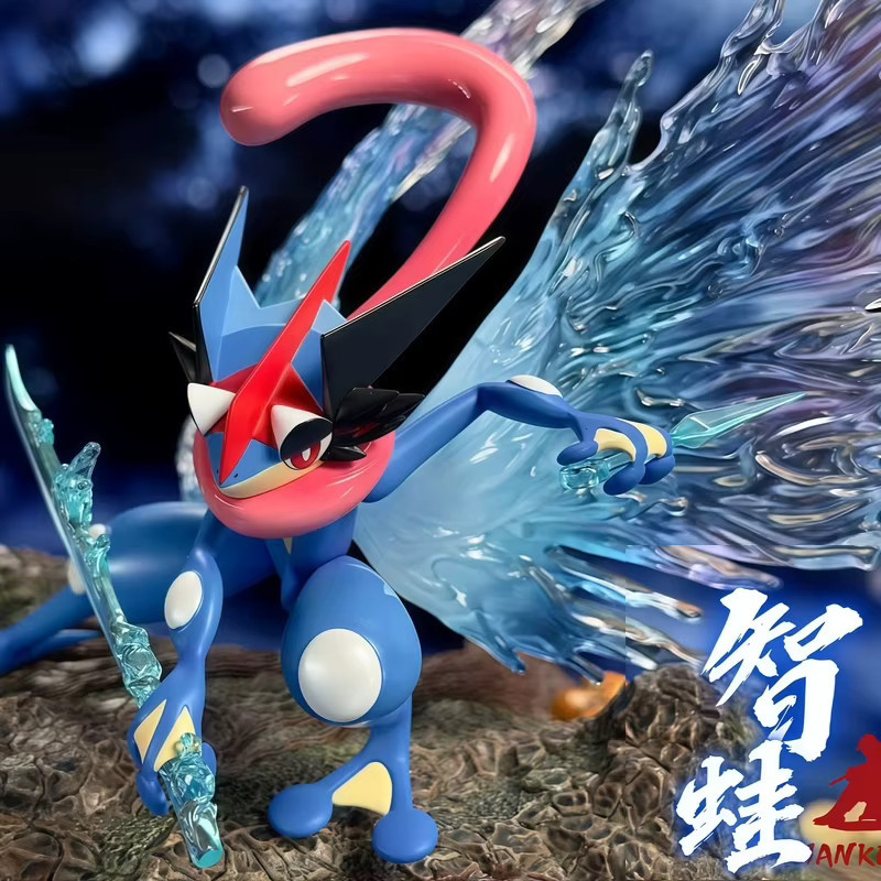 FUNISM Pokémon Greninja Schmetterling Ash Ketchum Version, Puppe, Modell Statue, Kunststoff, Blau - Bild 5