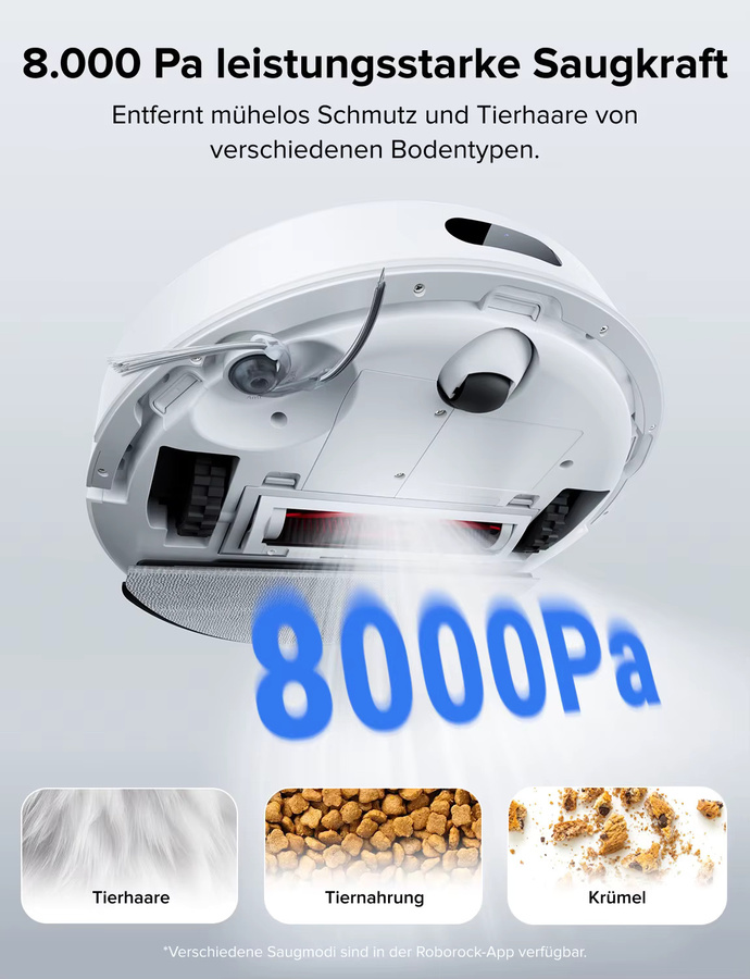 Roborock Q7 Max Saug- und Wischroboter Weiß mit intelligenter Smart Home Integration - Bild 3