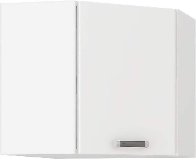 Küchen Eckhängeschrank Omega 240 Schwarz Weiss B/T/H: 58 x 58 x 58 cm - Bild 1