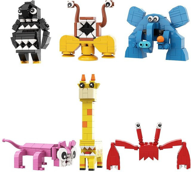 Gobricks MOC Garten von BanBan Alle Mitglieder Figuren, Bausteine Set, ab 14 Jahre - Bild 1