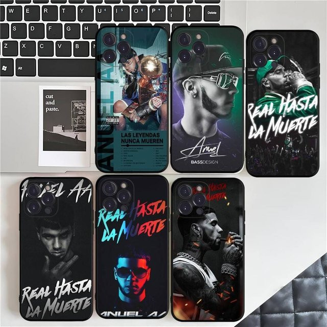 Anuel AA Rapper Handyhülle aus weichem Silikon für iPhone 16 15 14 13 12 11 Pro Max Plus XS Mini X - Bild 1