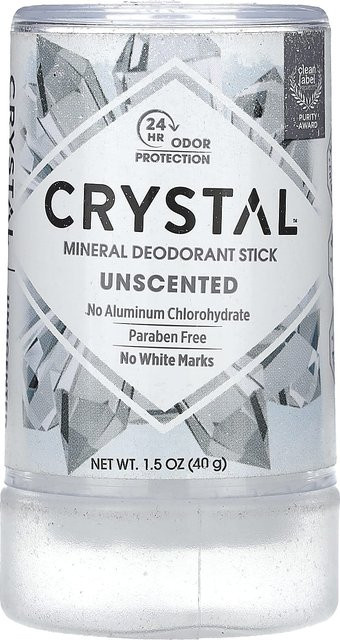 Crystal Mineral Deodorant Stick, Unparfümiert, 40 g, Unisex - Bild 1